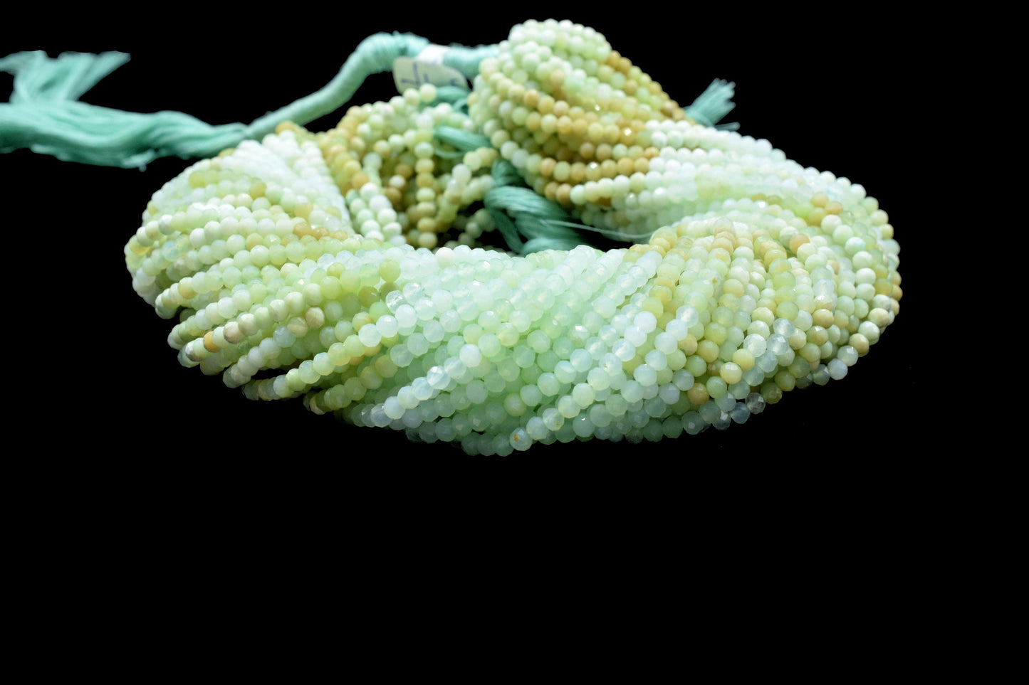 Natural Chrysoprase Faceted Beads,Gemstone Beads Strand,Shaded Chrysoprase Beads,Micro faceted beads,Chrysoprase beads Strand Jewelry Gift