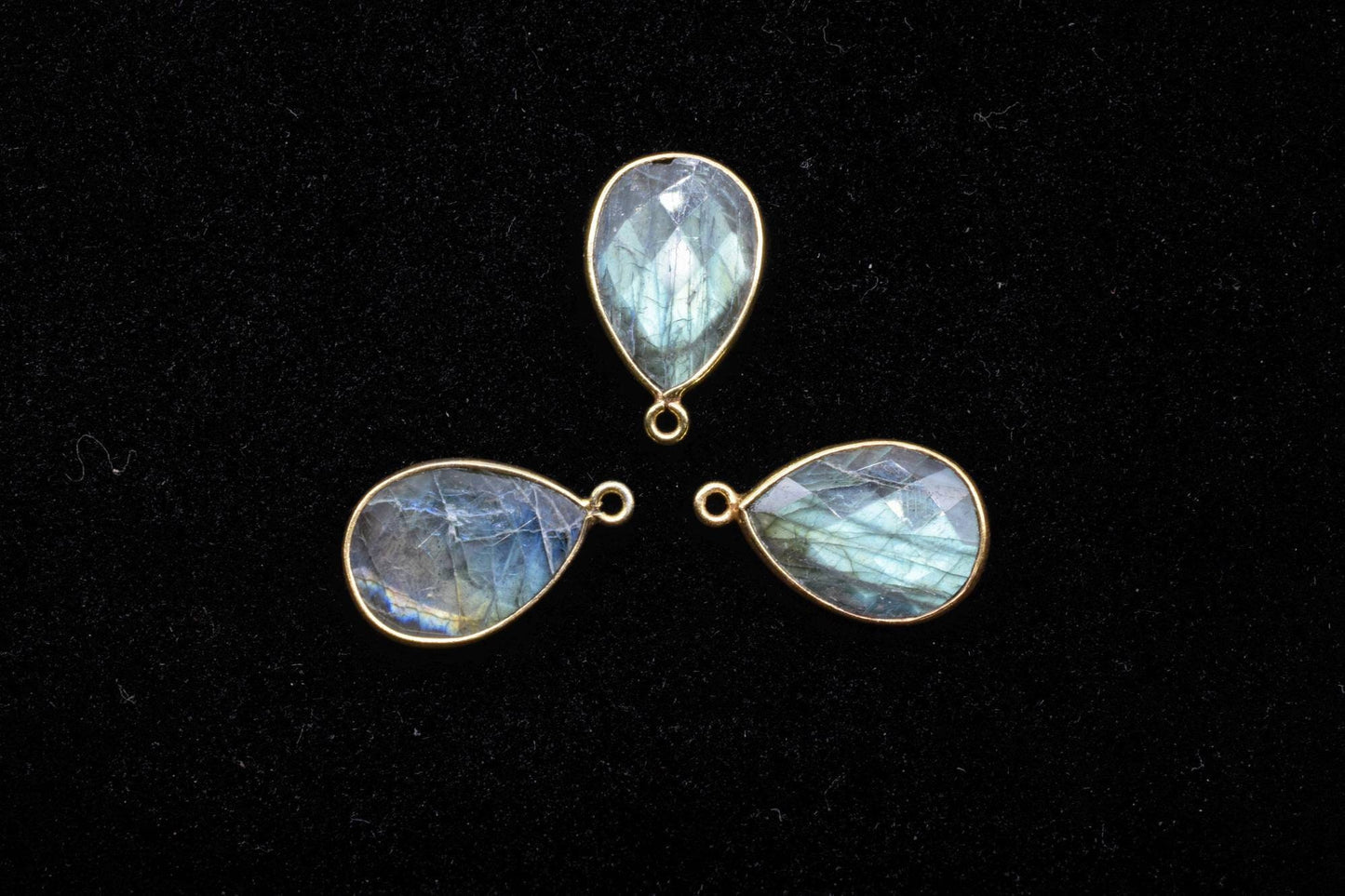 Labradorite 12x16mm Bezel charm,Labradorite fancy pendant,Labradorite Gold Plated bezel,jewelry making charms crafts,December Birthstone,