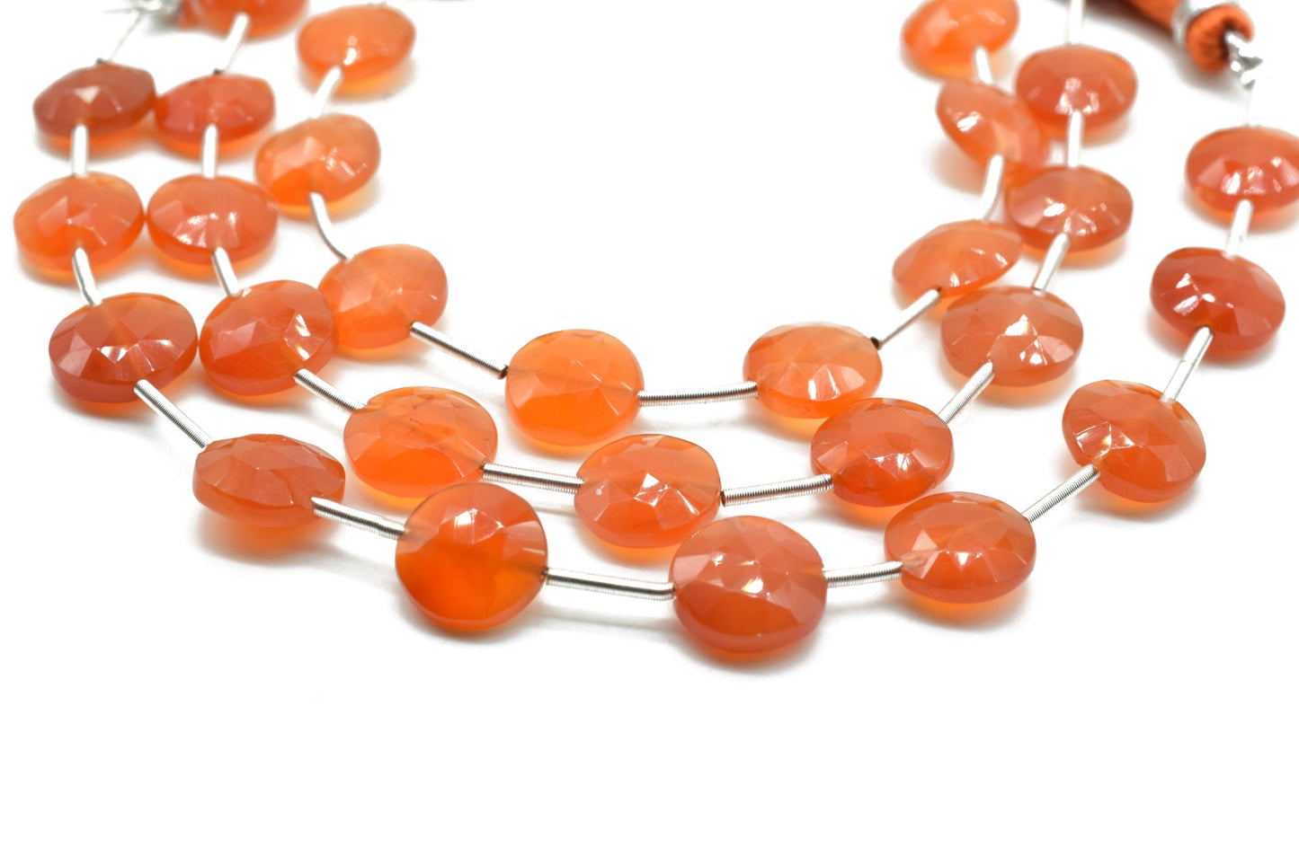 Carnelian 9mm Coin Briolettes,Carnelian Briolettes strand,Jewelry making beads,craft beads,Carnelian Round shape Briolettes,Carnelian beads