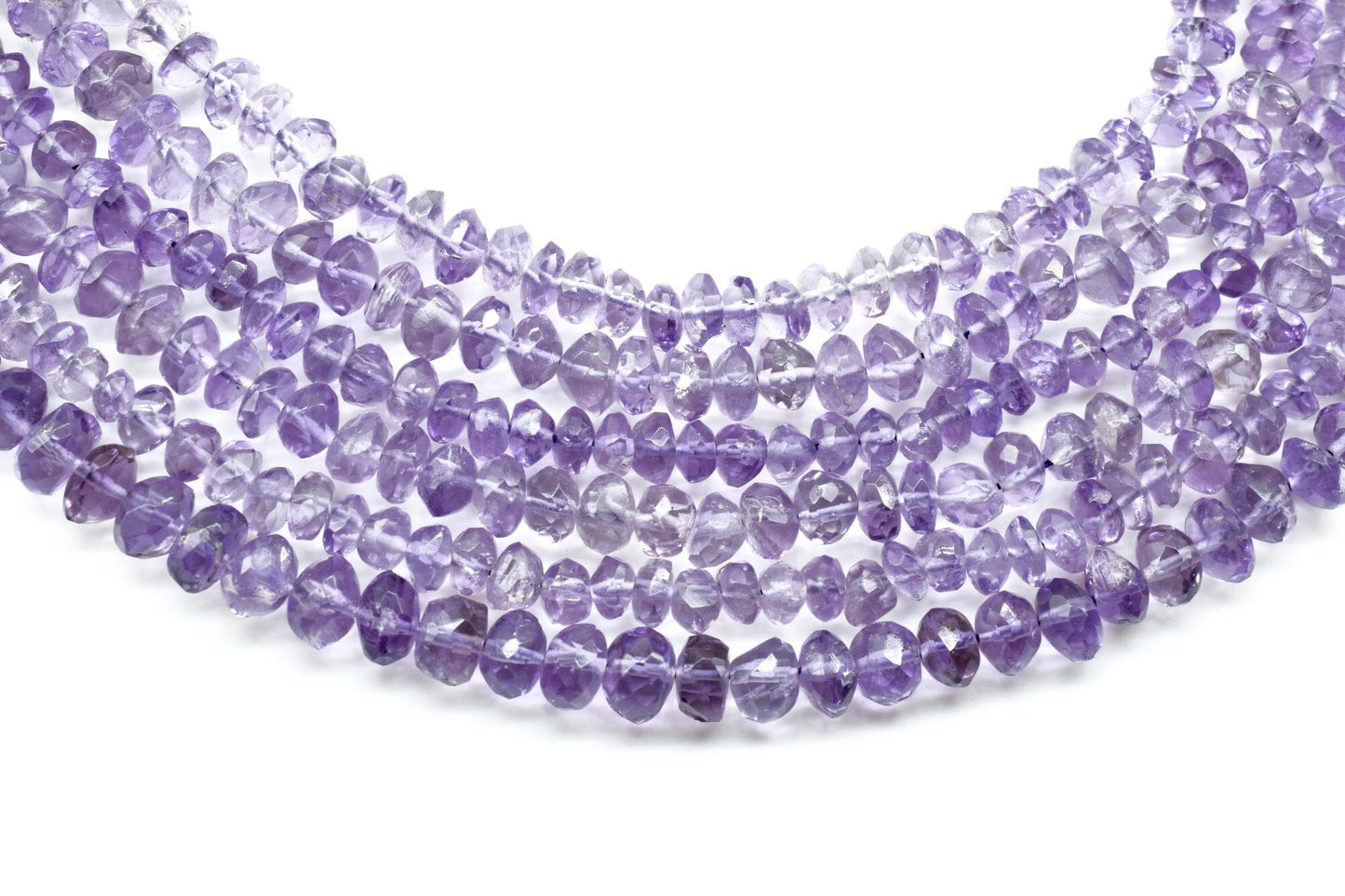 Amethyst Faceted Rondelle Beads - Genuine Amethyst /Natural Gemstone,Amethyst Rondelle Beads,Amethyst Beads Strand,Faceted Rondelle Beads