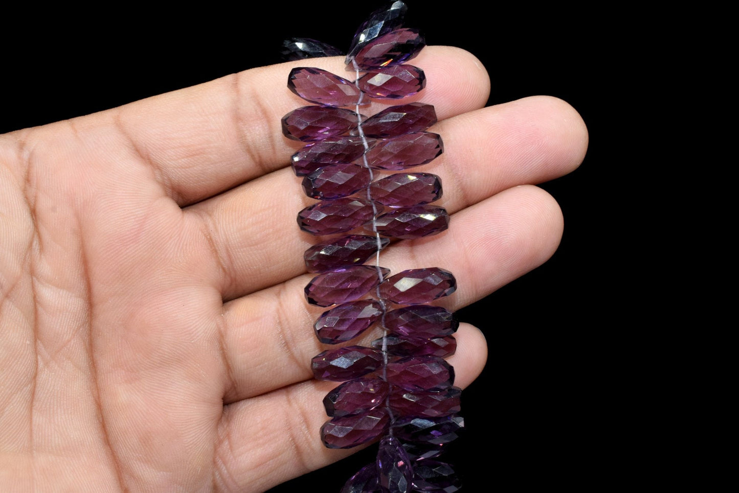 Amethyst Teardrop 6x16mm Briolettes,Amethyst drilled Briolette,Teardrop Briolettes,Purple Amethyst Quartz briolettes,Gemstone for Jewellery