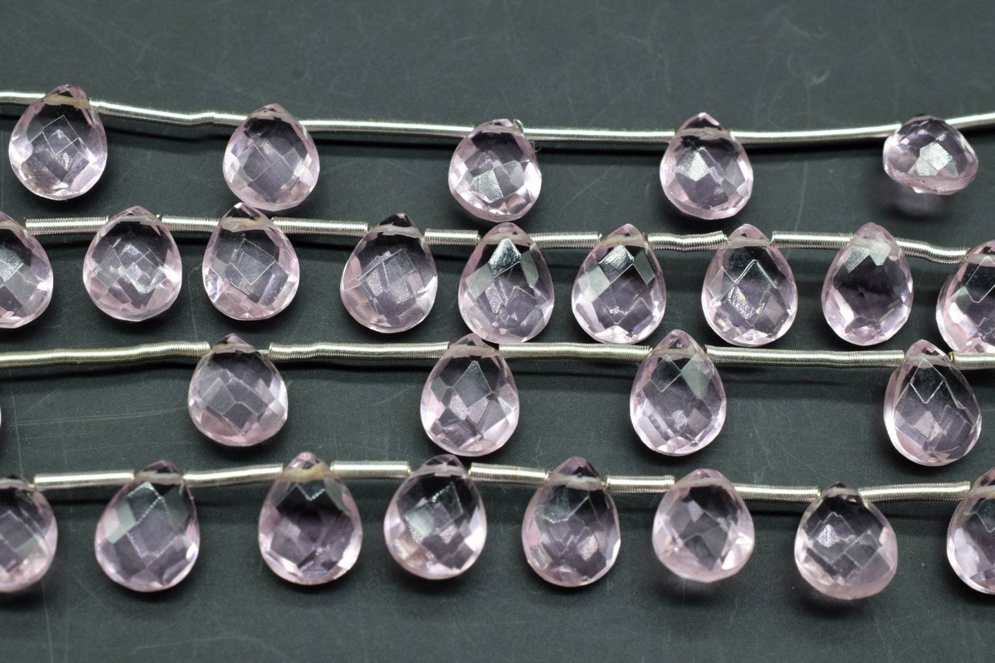 Pink Tourmaline TearDrop Briolettes,Tourmaline drops,Jewelry making beads,Supplies beads,Pink Tourmaline TearDrop 6x8mm Briolettes,Briolette