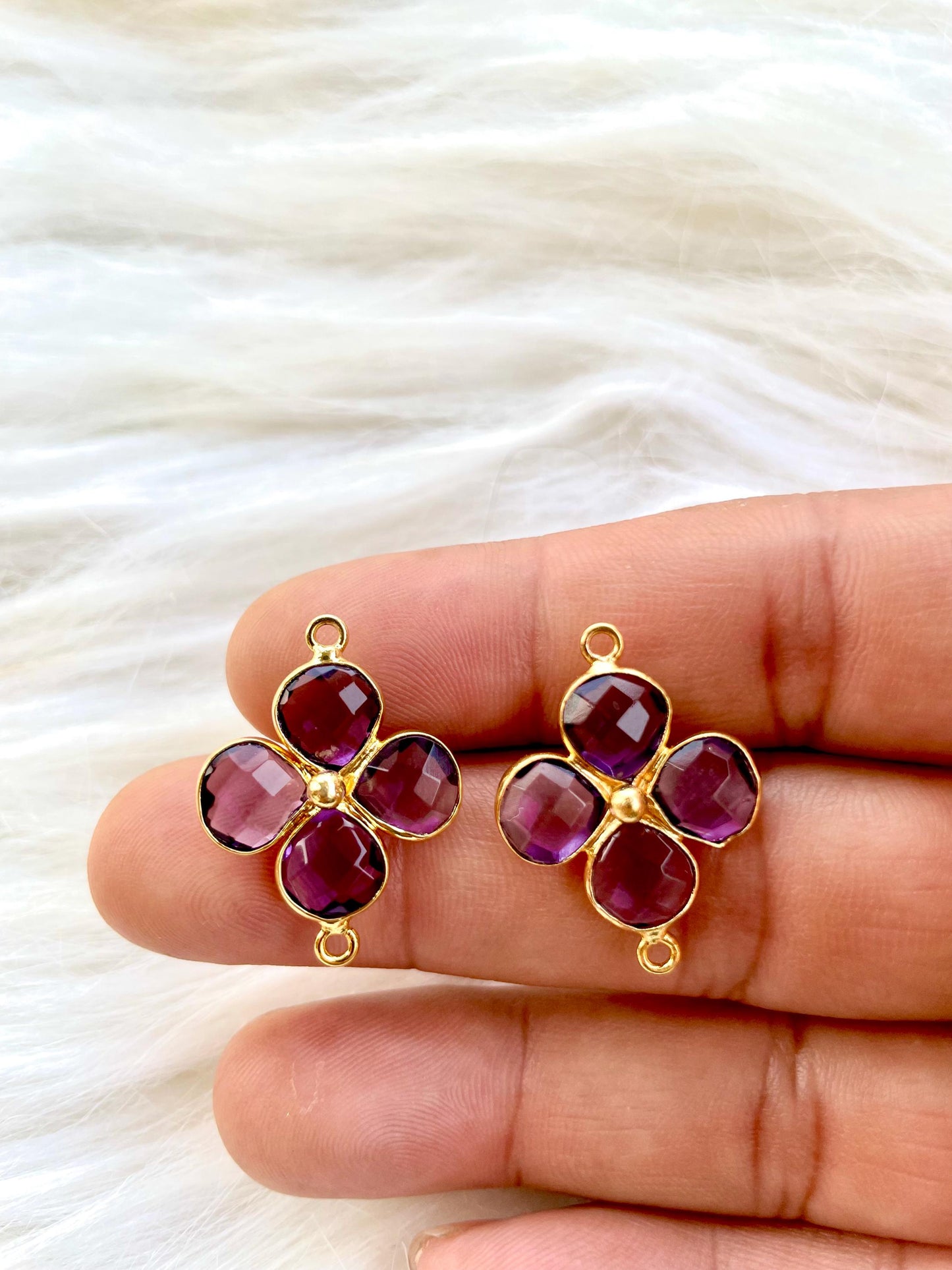 Amethyst Heart Shape Pendant,Gemstone jewelry,Amethyst Heart Shape Bezel Charms,Amethyst Bracelet Charms,Amethyst Bazel connector,Gifts,P123