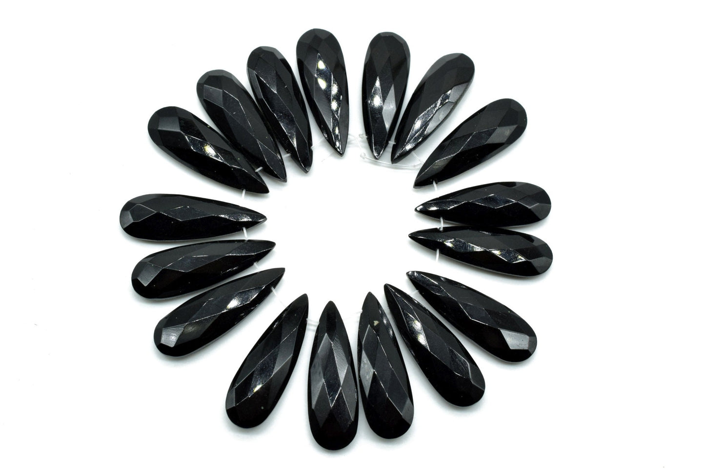 Black onyx Long drop 10x30mm Briolettes,Black onyx T drilled Briolette,Tear Drop Briolettes,jewelry supplies,Top Quality Briolette,Jewelry