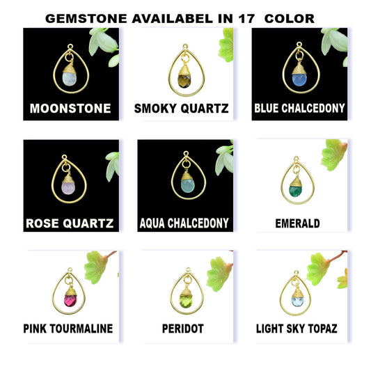 Gemstone Component,Teardrop Beads Dangle Earring,inding Teardrop Pendant Jewerly,tation Link Supply,Wire Wrapped Teardrop Connectors,Gift