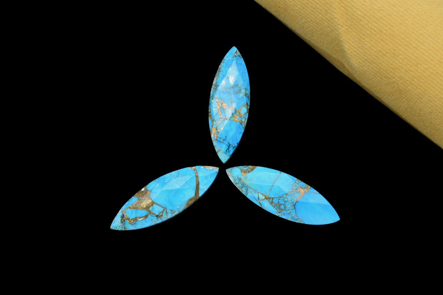 Copper Turquoise Long drop 10x30mm Briolette,sky copper turquoise briolette,Blue Copper Turquoise Marquise briolette,Matching Pair Briolette