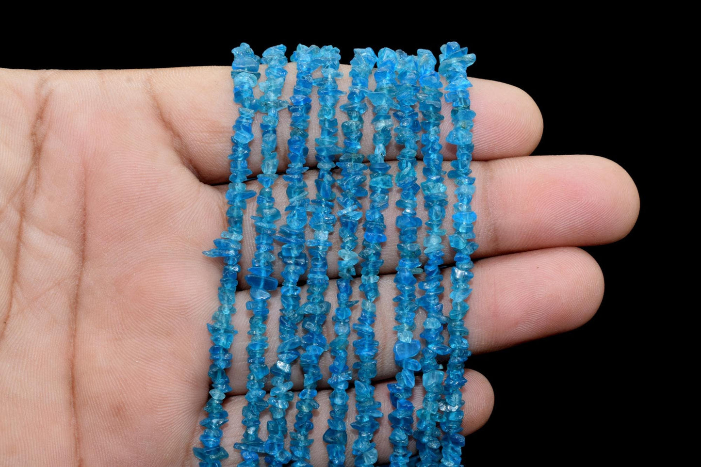 Neon Apatite Chip Beads Strand,Natural Neon Apatite Chips Beads,Uncut Chip Bead,3-6 MM,Polished Bead,Smooth Neon Apatite Chip Gemstone beads