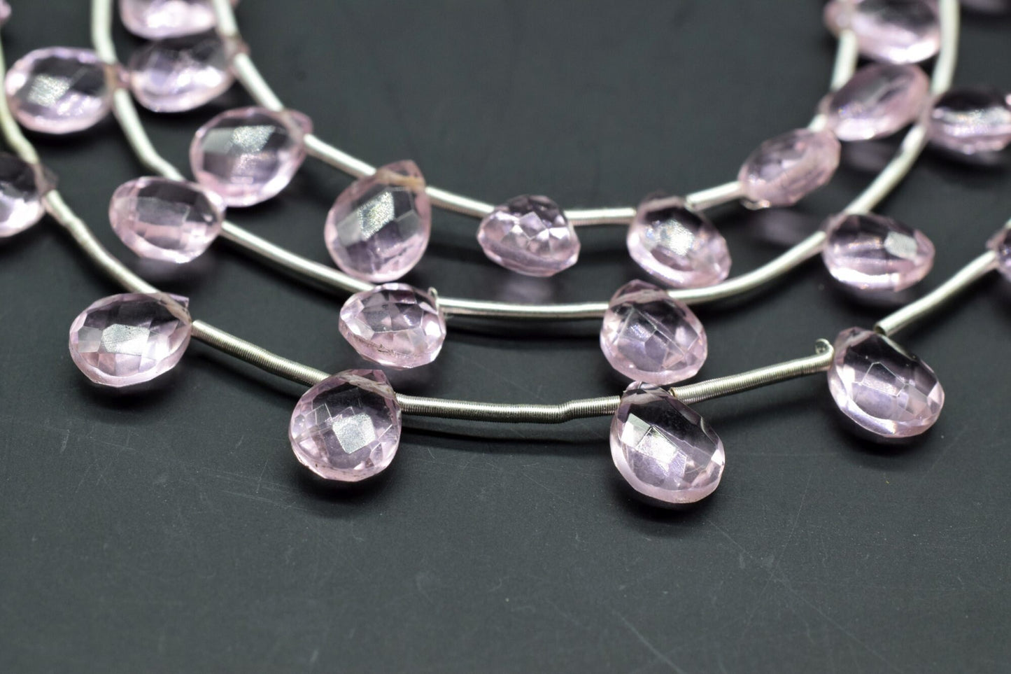 Pink Tourmaline TearDrop Briolettes,Tourmaline drops,Jewelry making beads,Supplies beads,Pink Tourmaline TearDrop 6x8mm Briolettes,Briolette