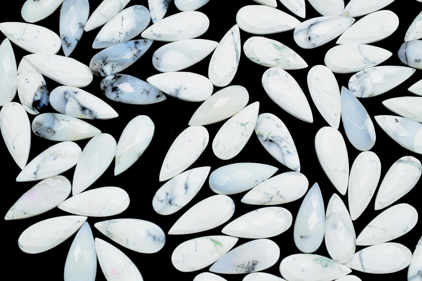 Dendrite Opal 8X20mm Faceted Teardrop Beads,Dendrite Opal Faceted  Briolettes,Dendrite Opal Beads,jewelry making Beads,Opal Briolettes Beads