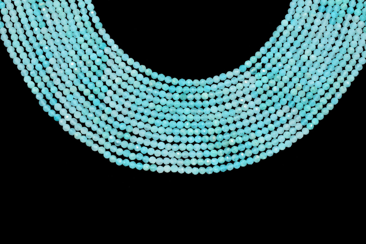 Amazonite Faceted Rondelle Beads,3mm Rondelle Beads,Amazonite Beads,13"Strand,Micro faceted beads,Gemstone Beads Jewelry Making supply,Gift