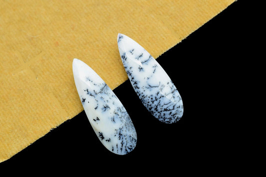 Dendrite Opal Faceted long pear shape beads,10x30mm Long Pear Shape Briolettes,Gemstone Briolettes,Calibrated Gemstone,Long Pear Beads,Gift