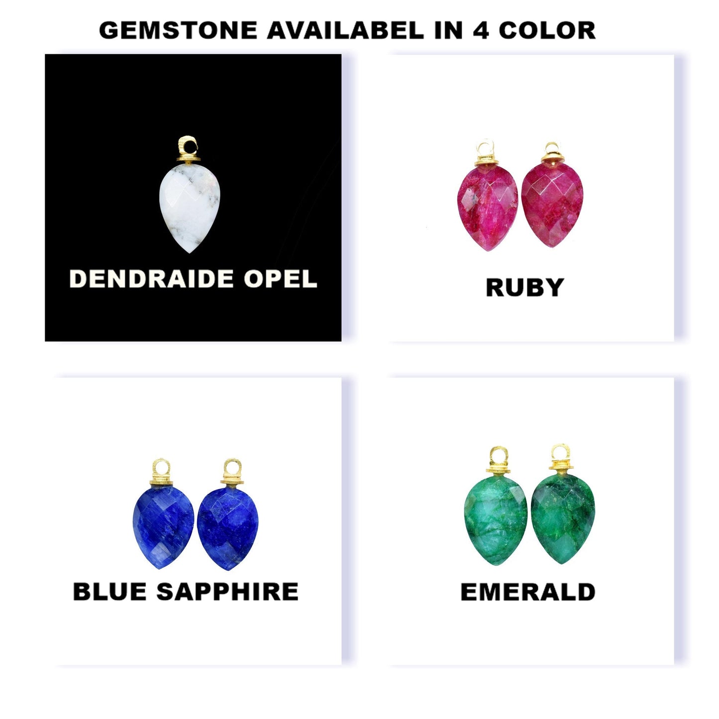 Handmade Teardrop Drill Pendant Charms,Gemstone Link Pendants,jewelry component Wholesale,Single Bail Finding Connector,Craft Supplies Tools
