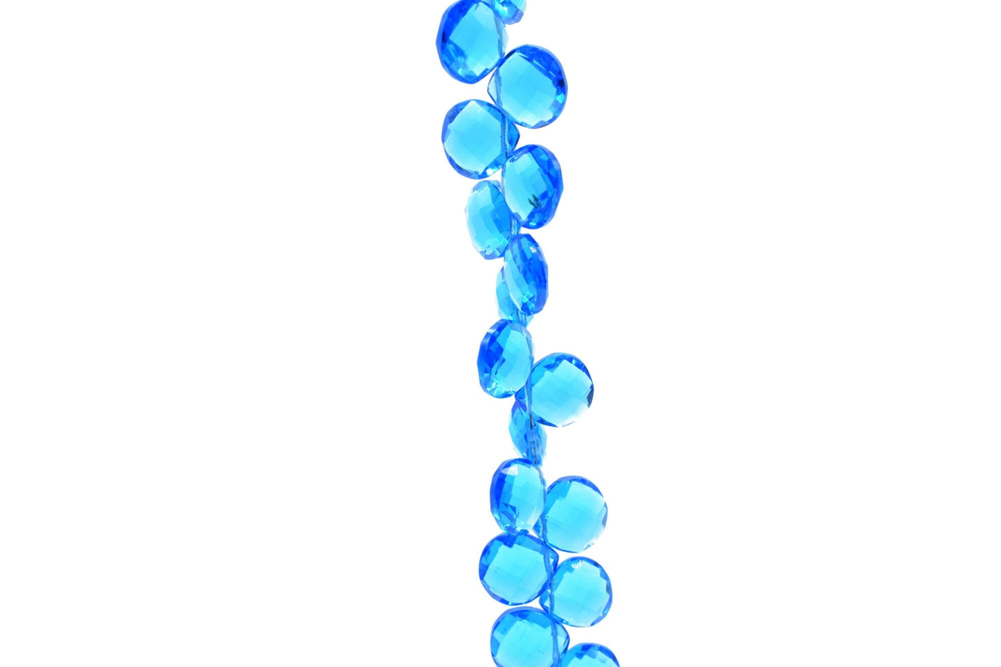 Blue Topaz Faceted Pear Briolette 10MM, Briolette Drops/ Fine Quality Gemstones, gemstone briolettes,Quartz, Topaz Pair,November Birthstone,