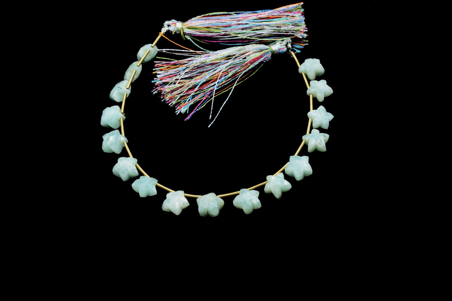 16 Pieces Excellent Quality Natural Amazonite Carved Star Briolettes, Amazonite Carved Shape Briolette Beads,Cut Stone Star Shape Briolettes