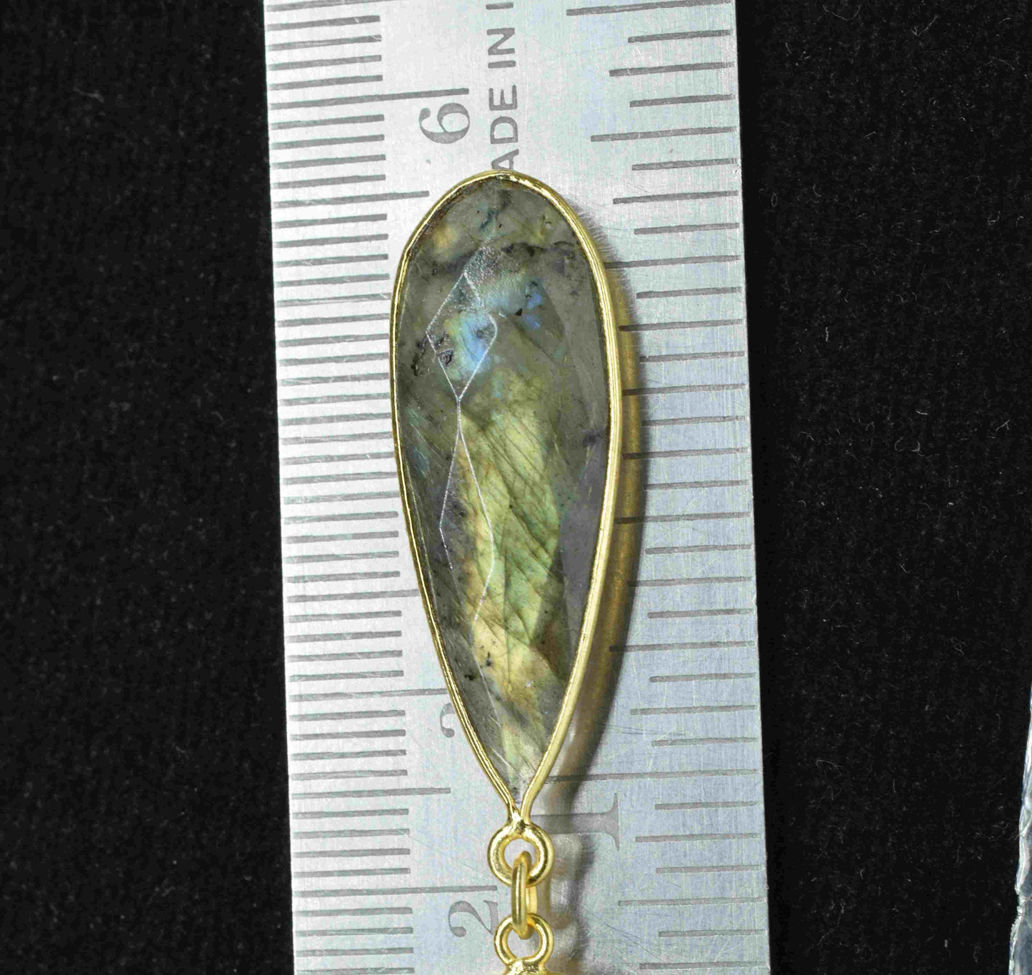 Labradorite Dangle pendant Charms,Multi Gemstone pendant Connectors,Rainbow Dangle Earring,Handmade pendant,Station Link,Component jewelry