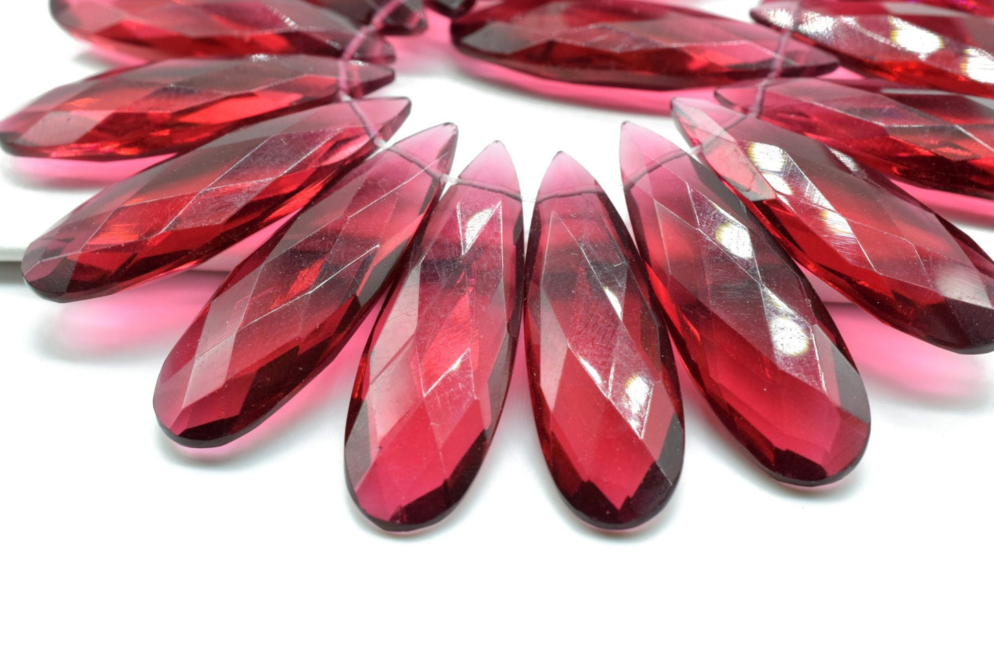 Pink Tourmaline Long drop 10x30mm Briolettes,Pink Tourmaline T drilled Briolette,Tear Drop Briolettes,jewelry supplies,Top Quality Briolette