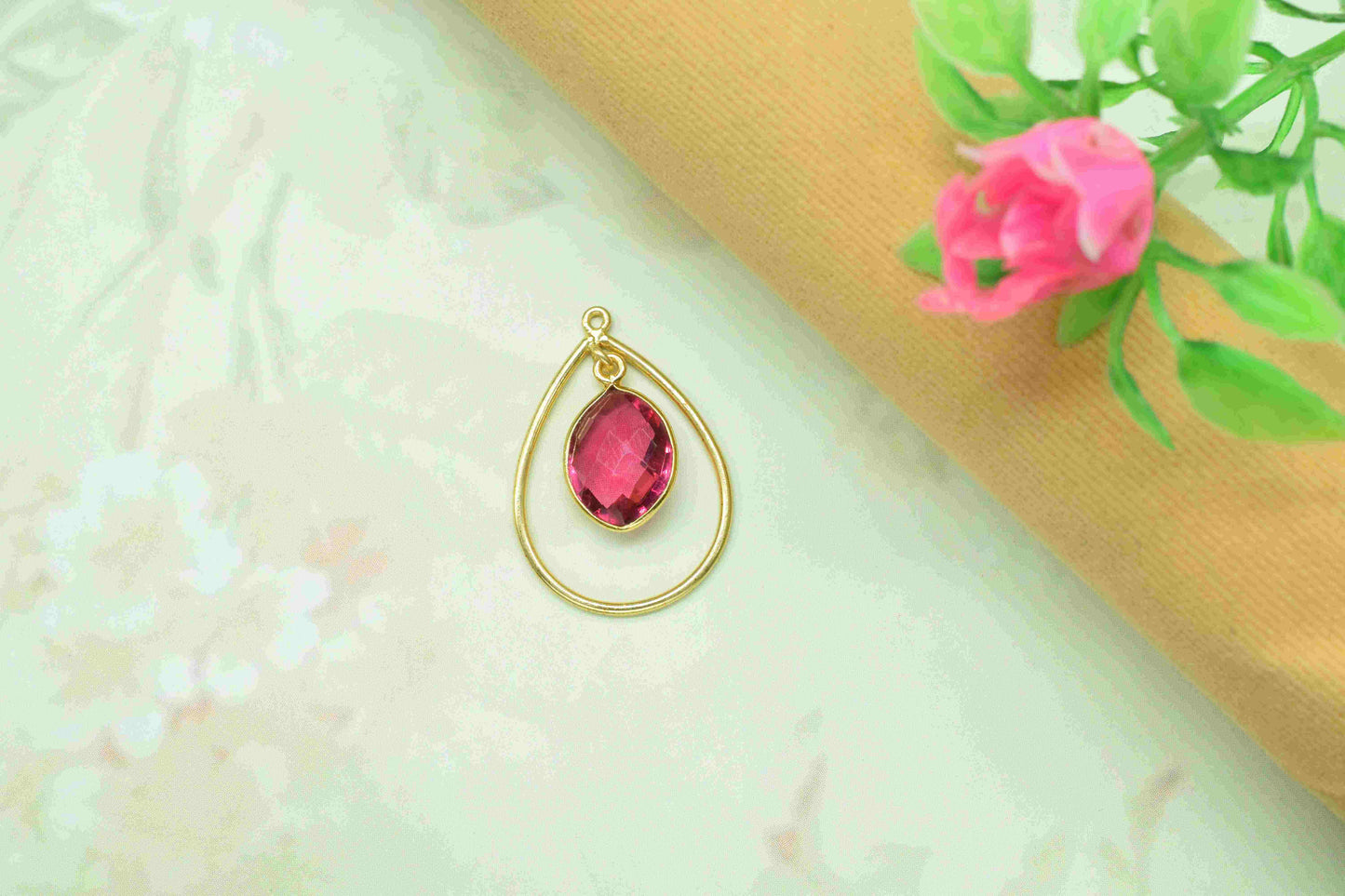 Gemstone Bezel Connectors,Finding Teardrop Pendants,Handmade Components,Beads Pendant Jewelry,Components Dangle Earrings,Station Link Supply