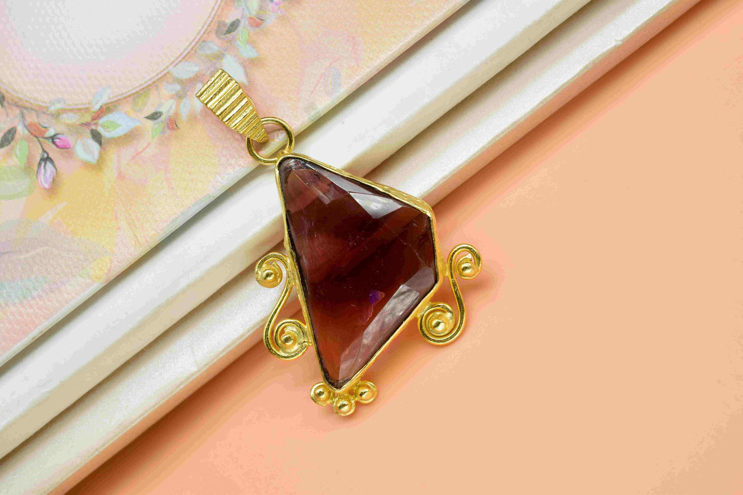 Pink Amethyst 18x30mm Irregular Shape Pendant Jewelry, Gemstone Pendant, Pink Amethyst Irregular Pendant, Amethyst Necklace,Amethyst jewelry