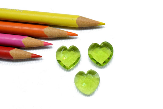 Peridot 14mm carved Briolettes,Peridot Quartz Faceted Heart Shape Beads,AAA Grade Quality Peridot Briolettes Beads,calibrated peridot stones