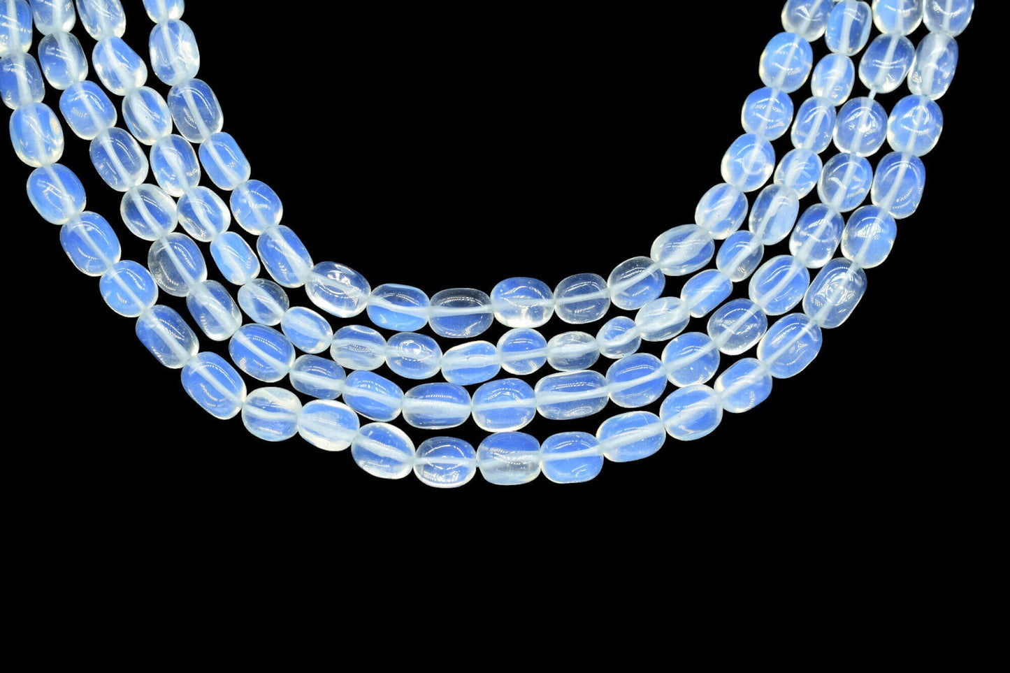 Opalite Smooth Oval Beads,Opalite Quartz Smooth Beads,Loose Beads for Jewelry Making,Opalite Plain Oval Beads,Opalite Smooth Nuggets Beads