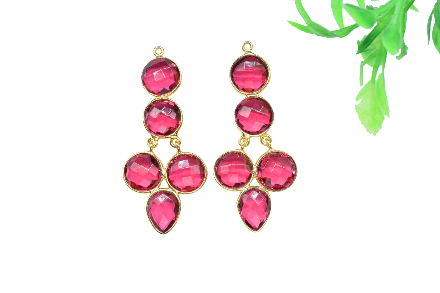 Handmade Pendant Connectors,Gemstone Craft Supply,Elegant Finding Beads,Components Beads Jewelry,Station Bezel Link,Components Earrings,Gift