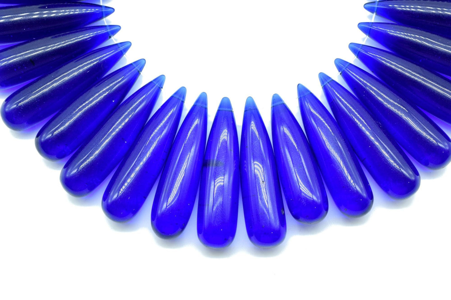 Blue Sapphire Long drop 8x30mm smooth Briolettes,Smooth Pear Briolettes,Saphhire Tear Drops Briolette,Quartz Gemstone,Blue Sapphire beads