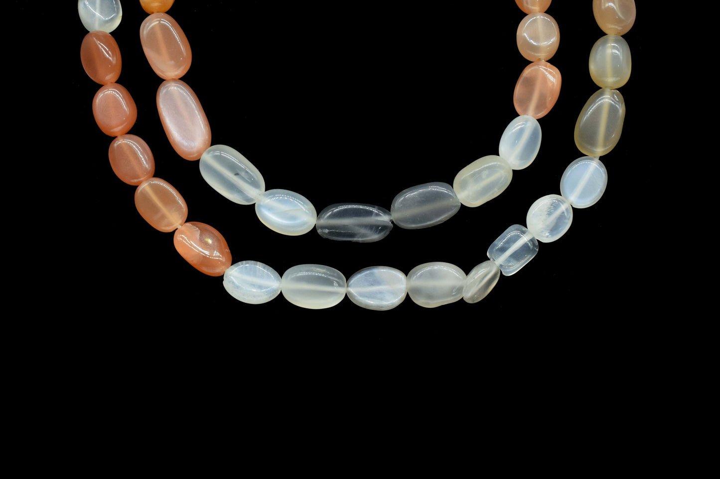 Natural gemstone nuggets,Peach Moonstone Smooth Beads, Peach Moonstone Plain Nuggets Beads,6x7mm to 6x10mm Moonstone Nuggets,Gift