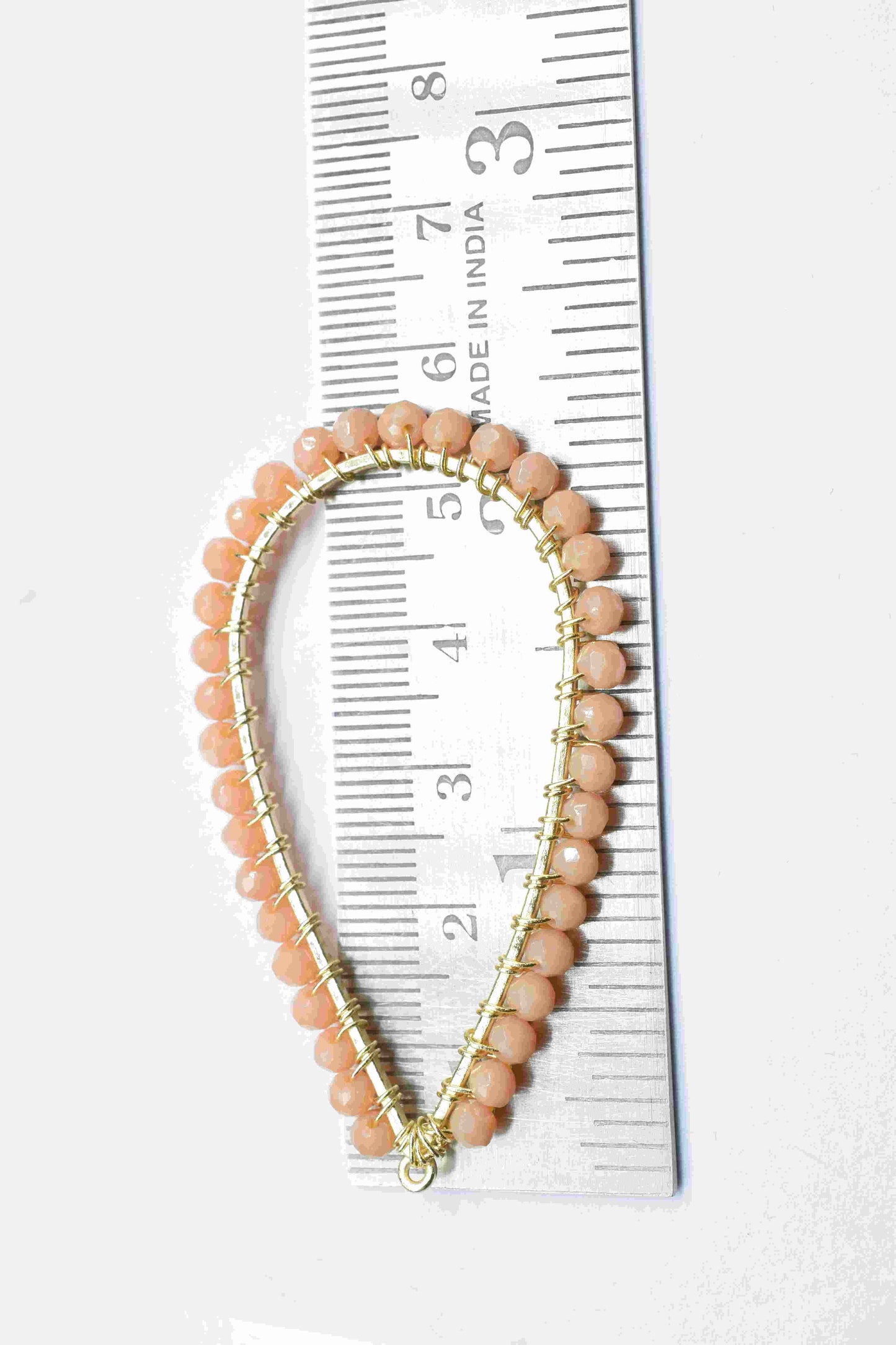 Peach Agate Gemstone Earrings Components, Handmade Earrings, Dangle Earring Components, Findings Earring Components, Connector Jewelry, Gift