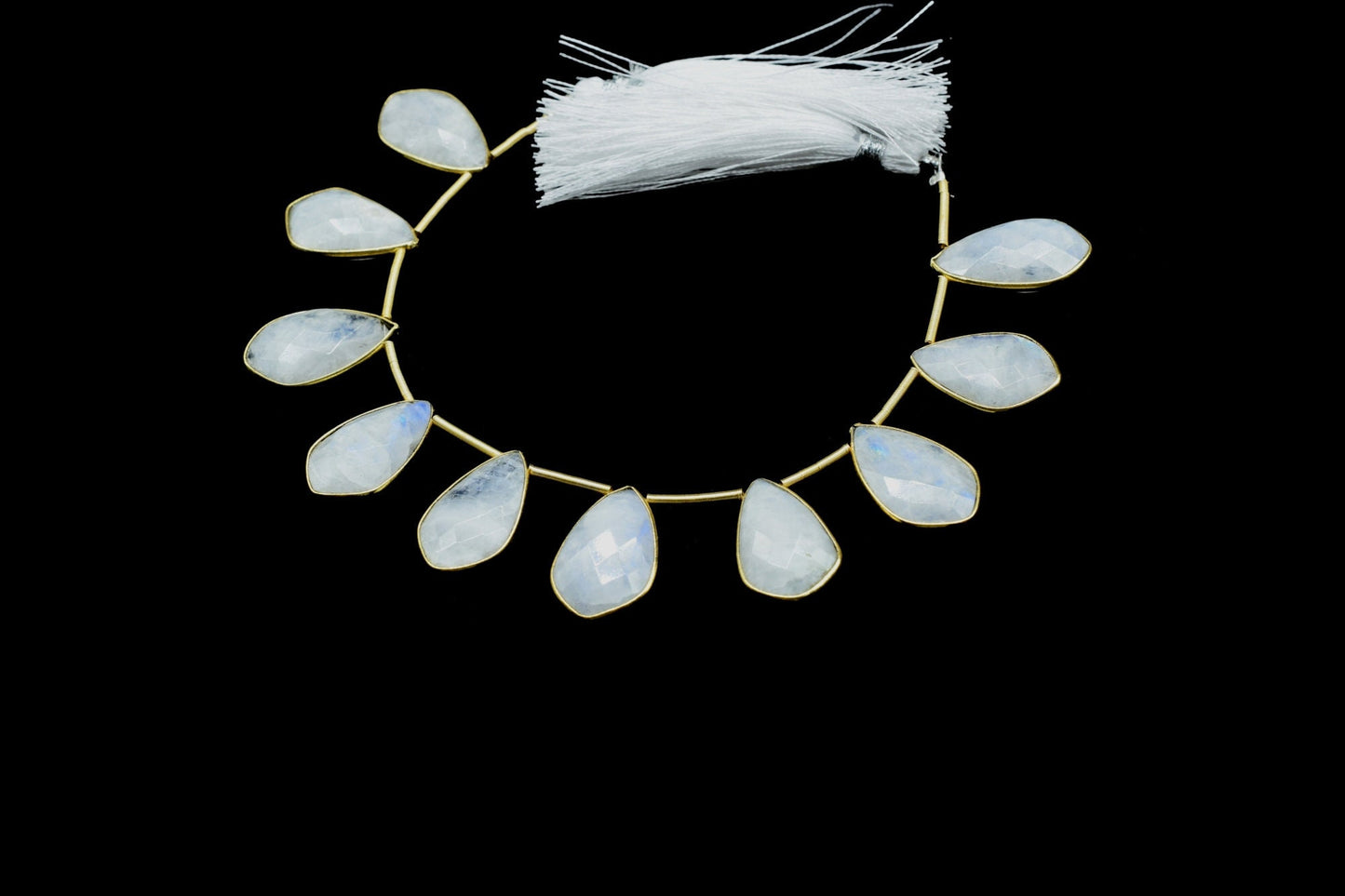 Moonstone 12x20mm Gold plated Bezel,Moonstone  Charms Pendant ,Moonstone Pendant Making Jewelry Supplies,Natural Gemstone pendant,