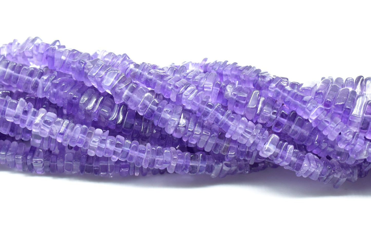 Amethyst Heishi Beads Size 4-5 MM 16 inch strand Approx,Amethyst Heishi Beads, Amethyst Heishi Cut Beads, Amethyst, Square Beads,AAA Quality