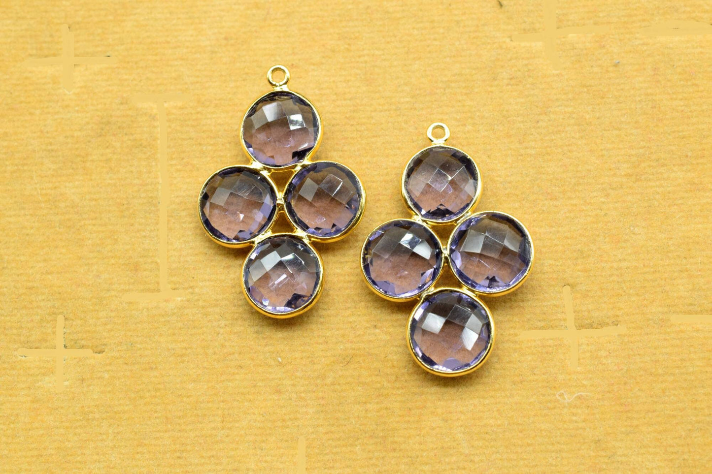 Amethyst Gemstone bezel Component,Amethyst Attached Bezel Pendant,Amethyst Bezel connector,Amethyst Pendant,Amethyst Earring,Amethyst Bezel