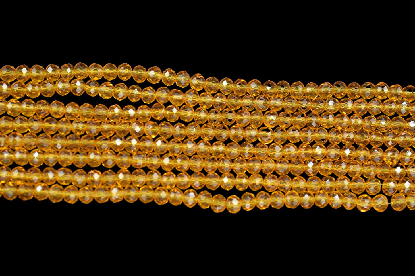 Citrine Quartz Faceted Beads/Loose Gesmstone Beads/Yellow Beads/Jewelry Making Beads/Rondelle Beads Citrine quartz Beads Strand/Beds Faceted