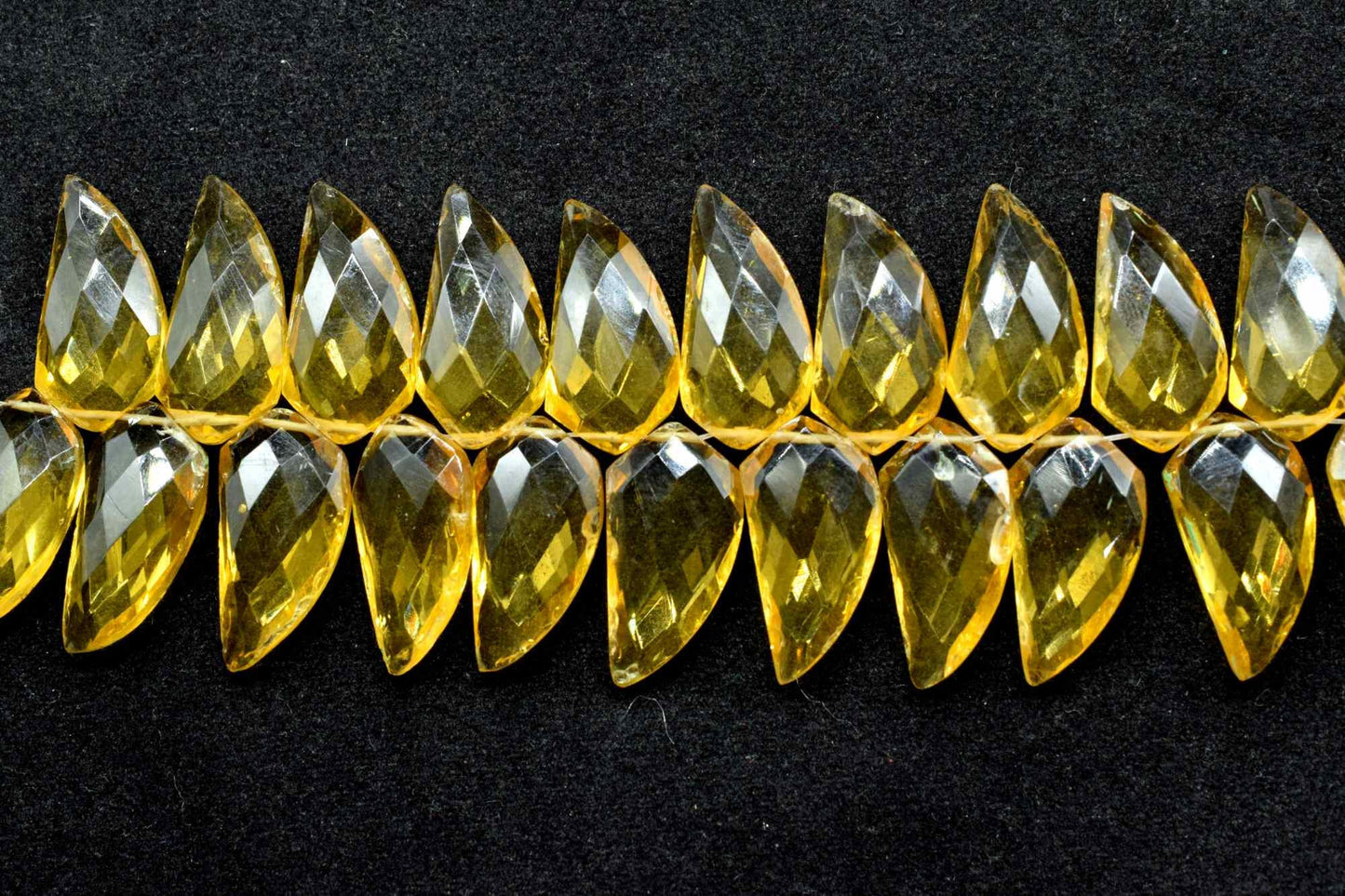 Citrine 10x20mm Horn shape faceted beads,Citrine jewelry making beads,Citrine Briolettes,fancy Briolettes,Unique Shape beads,Horn shape bead