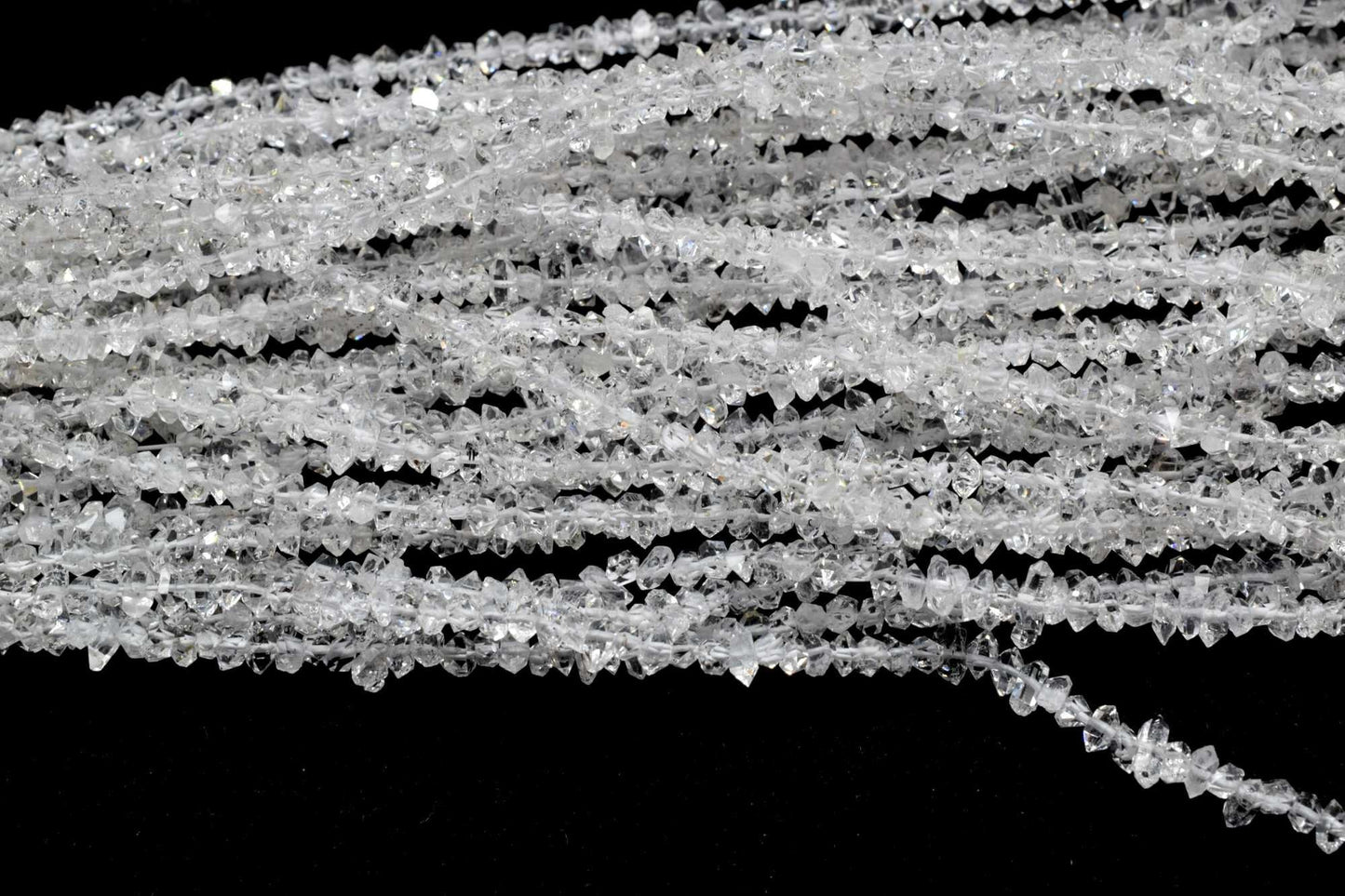 Sparkling Herkimer Diamond Quartz, Full Drill, Faceted Nuggets,Herkimer Diamond Nuggets stone,Herkimer jewelry making supplies and crafts