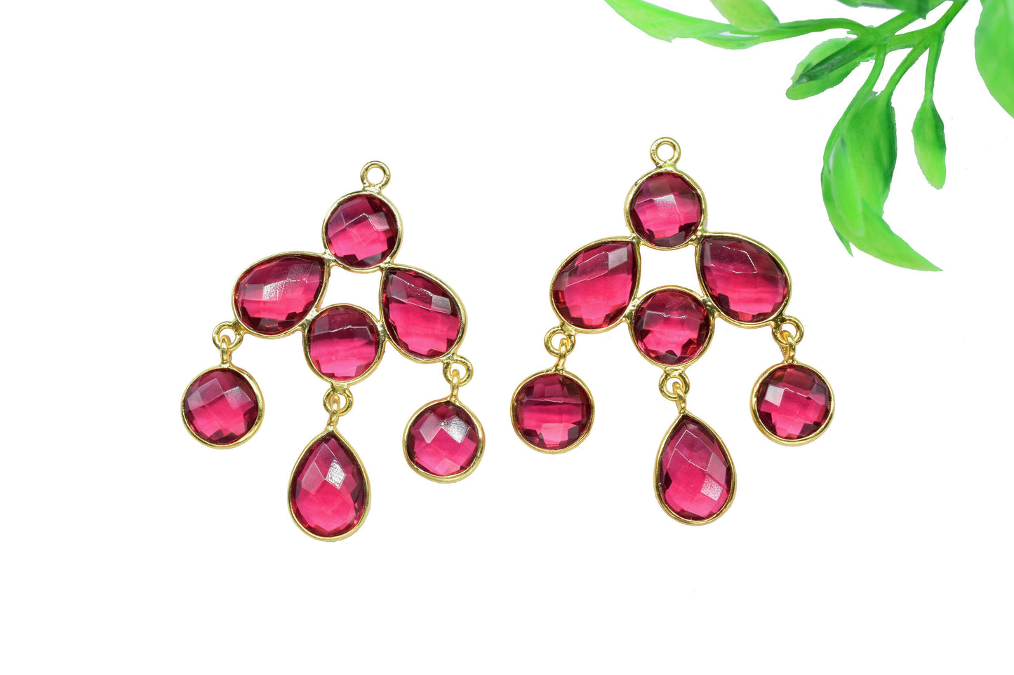 Chandelier Earring Connectors,Handmade Beads Jewelry,Boho Earrings,Components Earring,Findings Bezel Connectors,Station Link,Craft Supplies