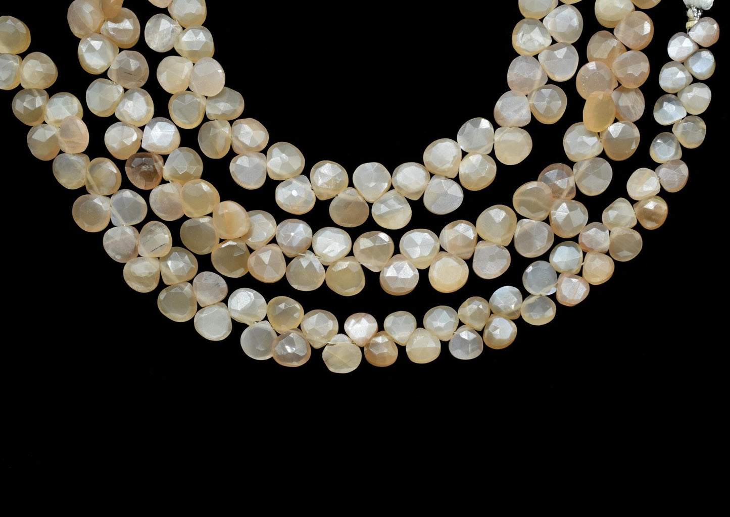 Peach Moonstone Faceted 6mm To 7mm Heart Shape Beads,Peach Gemstone Fine Quality Beads Jewelry Making,Peach Moonstone Faceted Beads Strnads