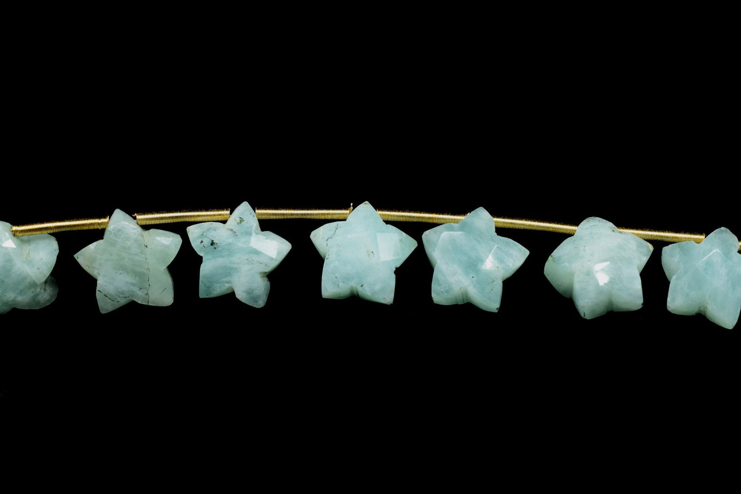 16 Pieces Excellent Quality Natural Amazonite Carved Star Briolettes, Amazonite Carved Shape Briolette Beads,Cut Stone Star Shape Briolettes