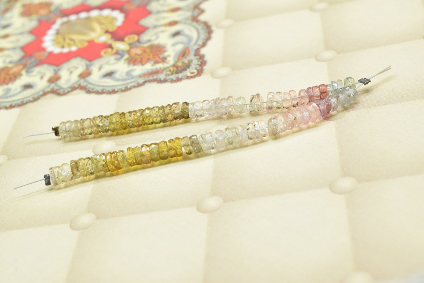 Multi Sapphire Rondelle Shape Faceted Beads,Multi Sapphire 4mm Rondelle Shape Gemstone Jewelry,September birthstone sparkling jewelry
