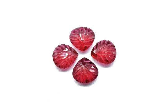 Pink Tourmalinen 12mm Faceted Carving Heart Shape,Rubylite 12mm Carved Heart Shape Briolettes,Carving Faceted Beads,Pink Gemstone Briolettes