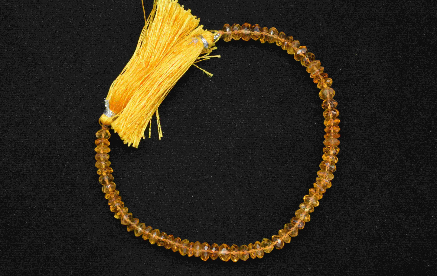 Natural Citrine Faceted Rondelle Beads,AAA Quality,Gemstone Round Beads Necklace,Handmade Station Link,8 inch strand,wholesale Beads jewelry
