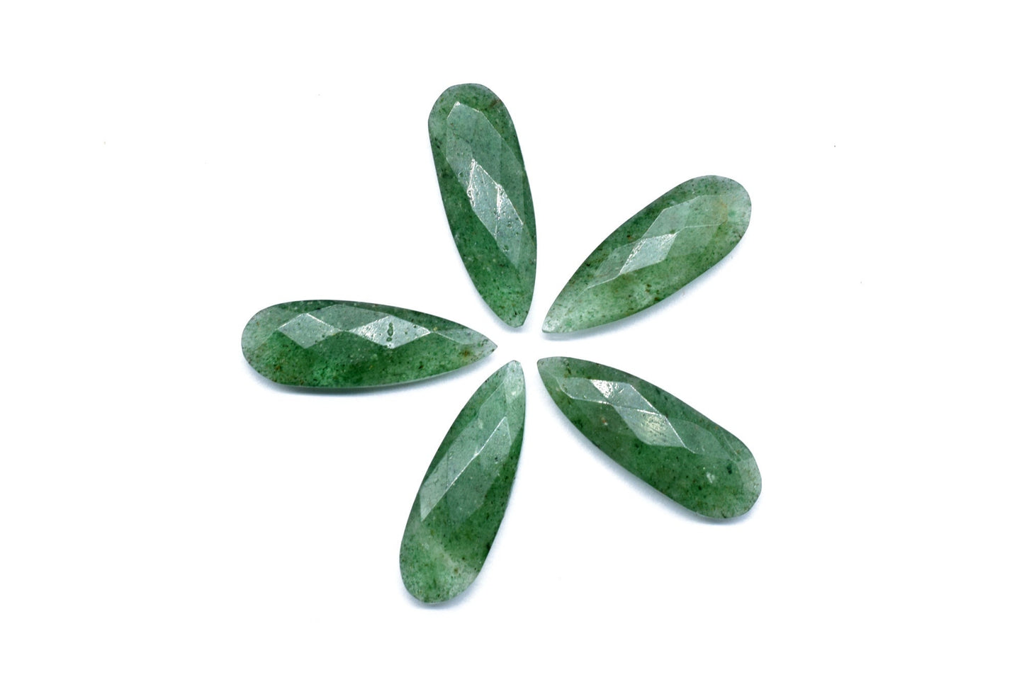 Green Strawberry Long Teardrop 10x30mm Briolettes,Green Strawberry Faceted Briolettes,Green Strawberry tear Drop Briolettes,jewelry supplies