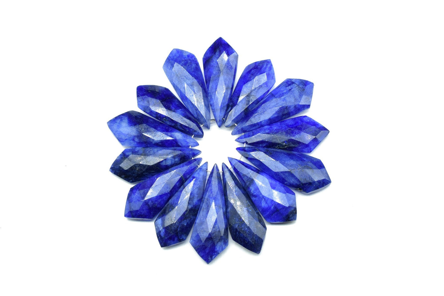 Blue Sapphire Faceted Long Pear Shape Briolette Beads,Sapphire 12x27mm Teardrop Briolettes,Sapphire Pear,Sapphire Briolettes,Craft Supplies