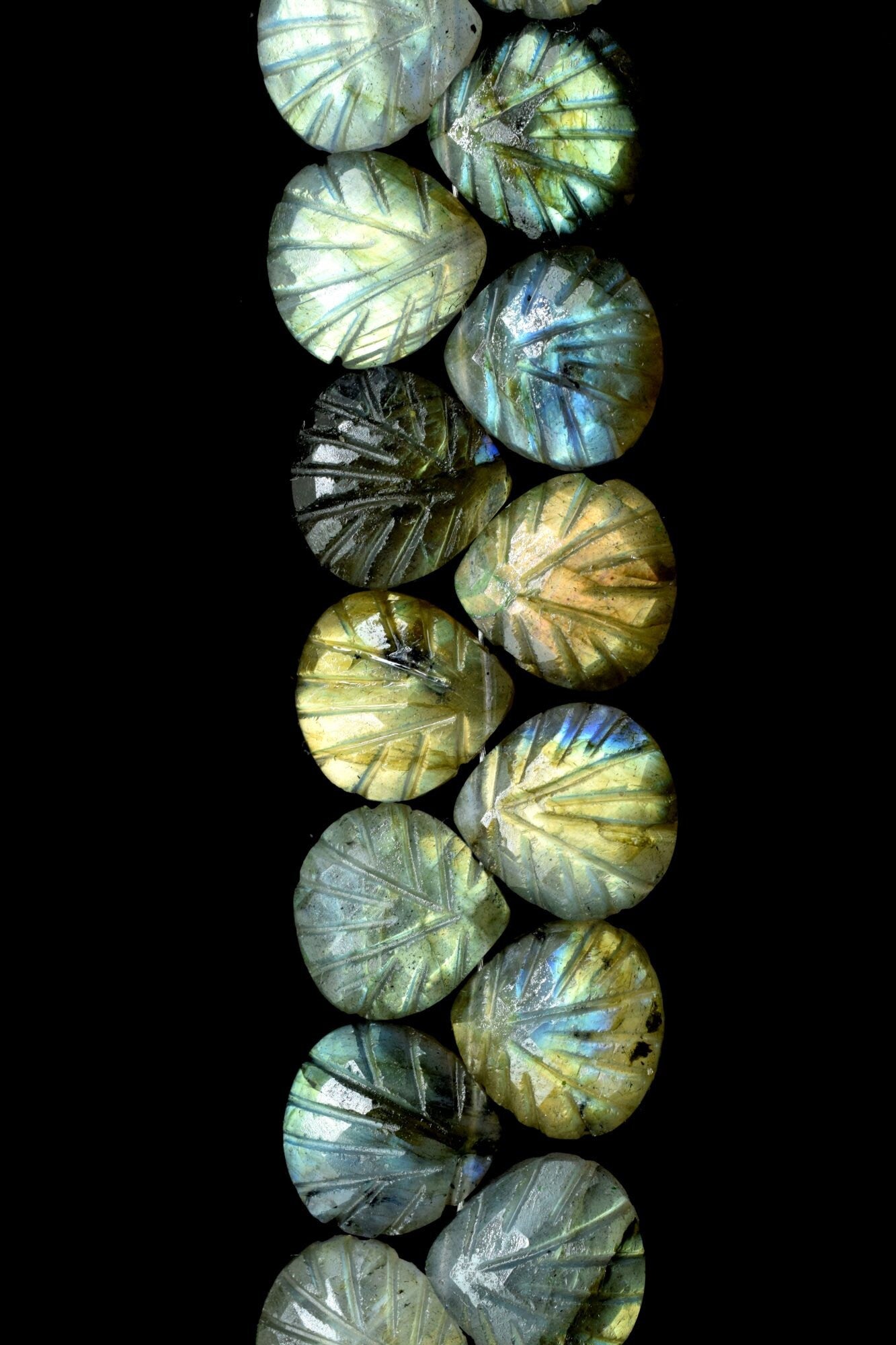 Labradorite 12mm Carved Heart Shape Briolette Beads, Carved Gemstone Beads,Labradorite Carved Faceted Beads,Wholesale Price Beads,Jewelry