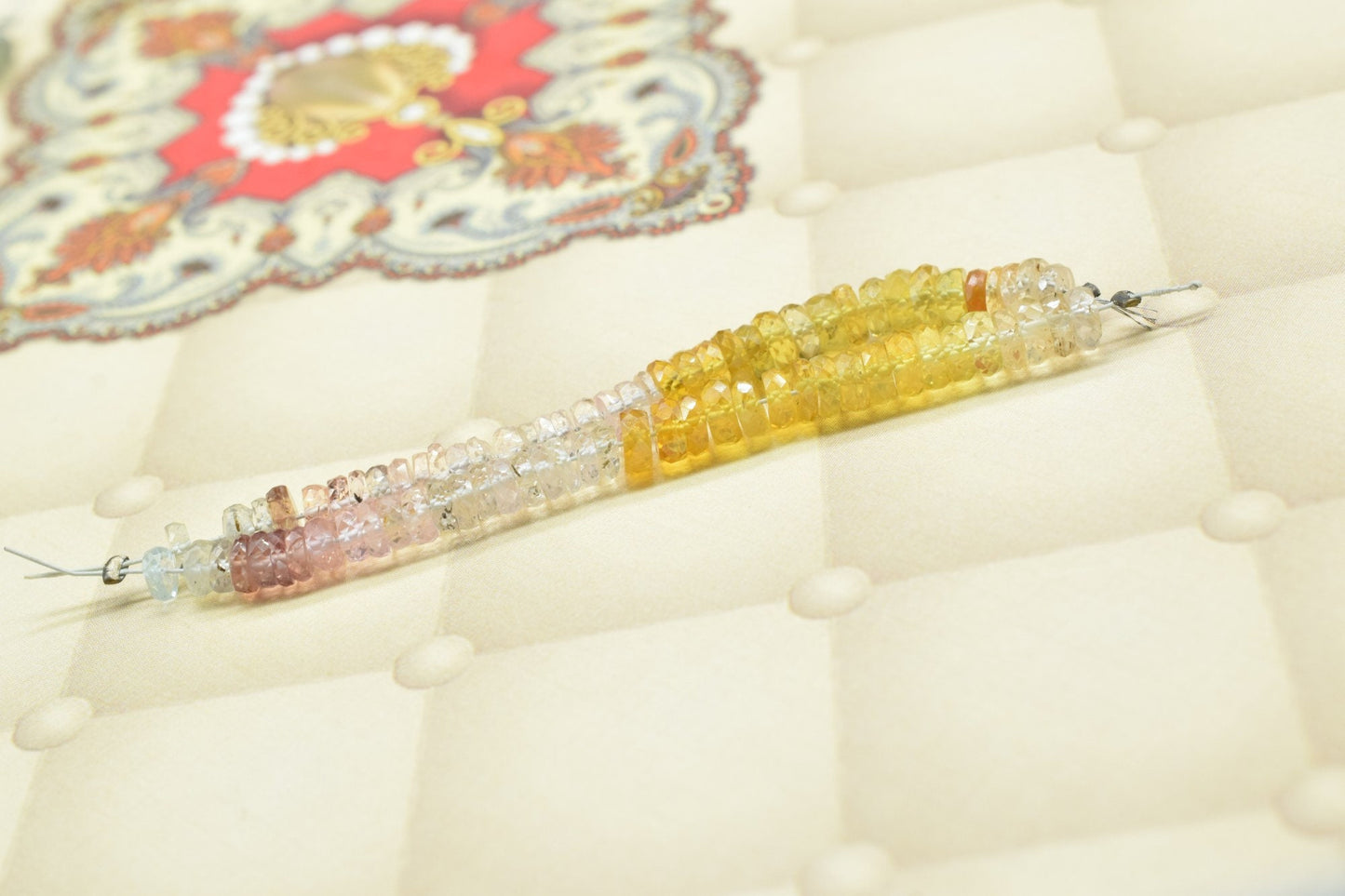Multi Sapphire Rondelle Shape Faceted Beads,Multi Sapphire 4mm Rondelle Shape Gemstone Jewelry,September birthstone sparkling jewelry