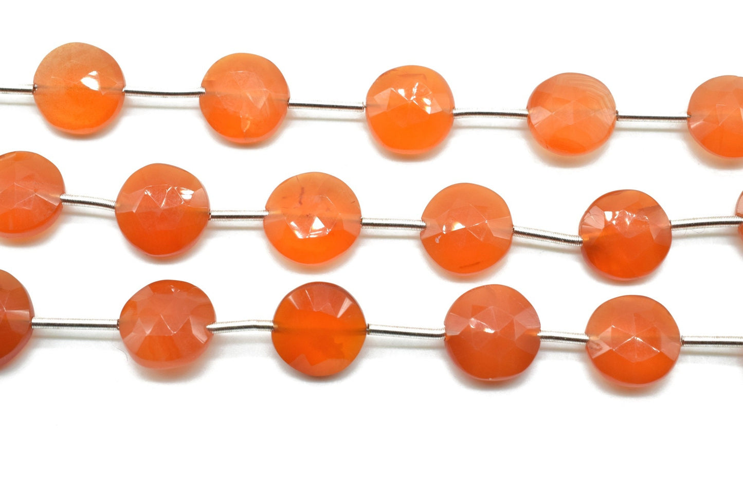 Carnelian 9mm Coin Briolettes,Carnelian Briolettes strand,Jewelry making beads,craft beads,Carnelian Round shape Briolettes,Carnelian beads