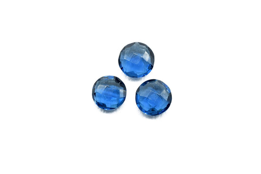 Iolite Quartz 10mm Coin Faceted Beads,Iolite Coins Shape Briolette,Faceted Coin Shape Beads,Natural Gemstone Coin Berad,Quartz Jewelry bead