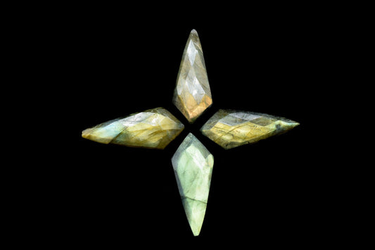 Labradorite Faceted Pear Shape Briolettes,Labradorite Long Pear Beads,12x27mmTeardrop Briolettes,Gemstone Briolettes,Fancy Shape Briolettes