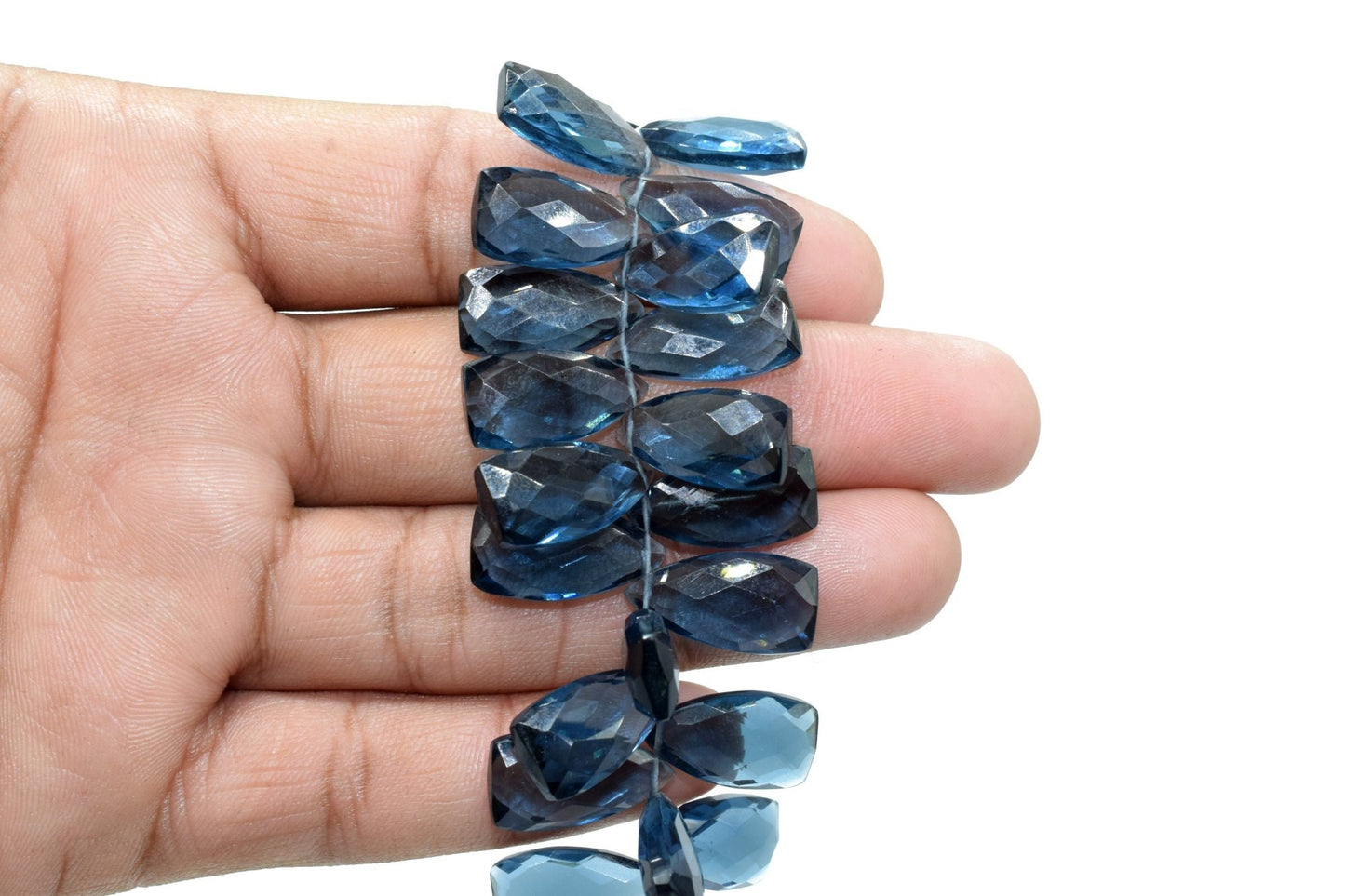 Kyanite Triangle Shape Faceted beads,10x18mm Triangle Shape,Jewelry Making Gemstone Beads,Long Triangle beads,Natural Gemstone Briolette