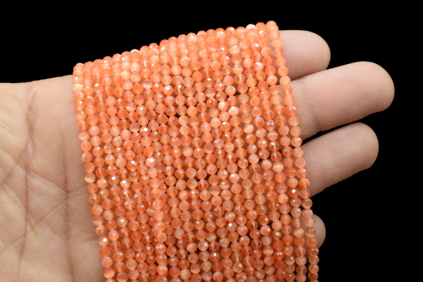 Carnelian AAA Faceted beads/Orane Stone Beads/Rondelle Beads/Jewerly Making Beads/Micro Cut Beads/Loose Gemstone Beads/Wholesale Beads/Gift