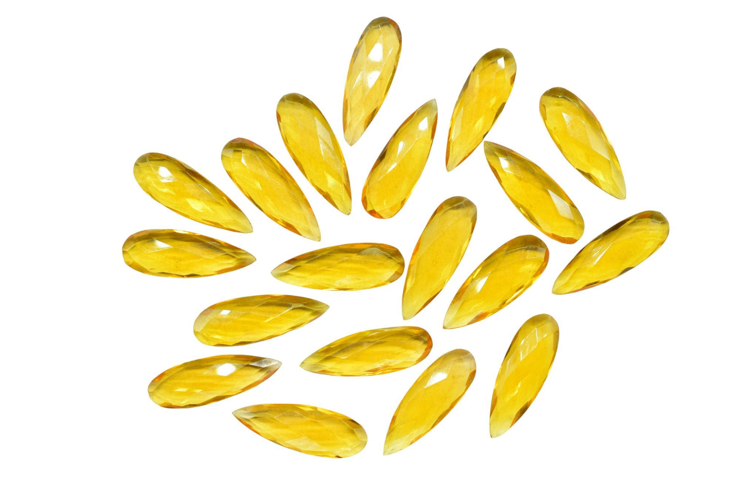 Matched Pairs,Citrine Long Pear Shape Briolettes,,Citrine 10x30mm Faceted Teardrop,Citrine Gemstone Briolettes,Faceted Pear Shape Briolettes